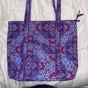 Vera Bradley Tote + Keychain ‘Lilac Tapestry’